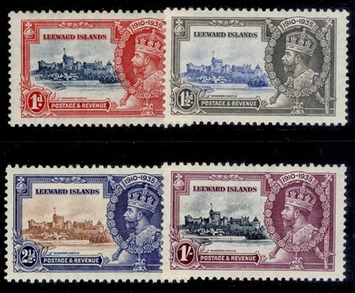 leeward-islands-gv-sg88-91-1935-silver-jubilee-set-lh-mint-cat-35