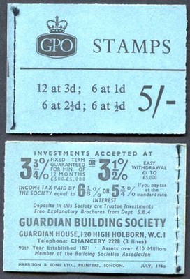 h45-july-1960-5-crowns-ordinary-booklet