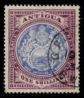 antigua-edvii-sg49-1s-blue-dull-purple-fine-used-cat-75-cds