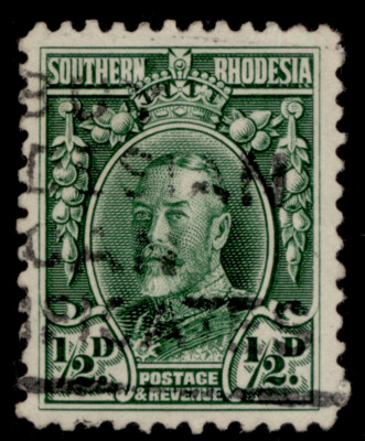 southern-rhodesia-gv-sg15-d-green-fine-used