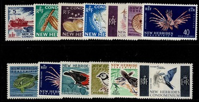 new-hebrides-qeii-sg98-109-1963-72-complete-set-m-mint-cat-32