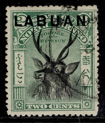 north-borneo-labuan-qv-sg111-2c-black-green-fine-used