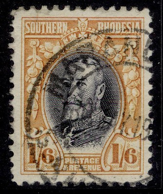 southern-rhodesia-gv-sg24-1s-6d-black-orange-yellow-fine-used-cat-30