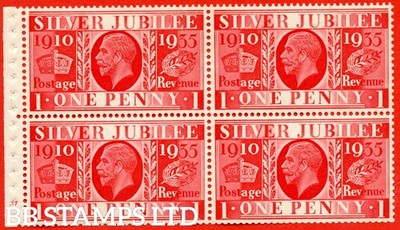 sg-454a-ncomb6-1d-scarlet-an-unmounted-mint-cylinder-pane-of-4-cylin-b92745