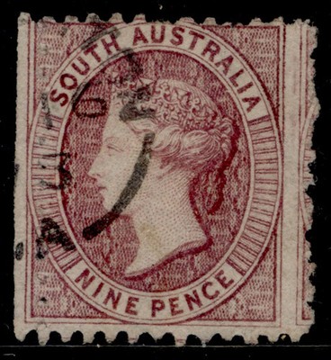 australia-south-australia-qv-sg75-9d-claret-fine-used