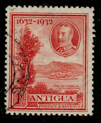 antigua-gv-sg82-1d-scarlet-fine-used