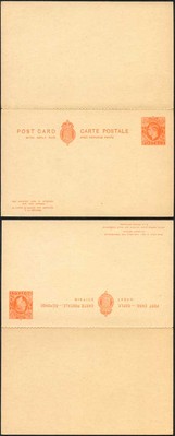 cp101b-kgvi-2d-orange-foreign-reply-card-on-buff-card-mint-rouletted