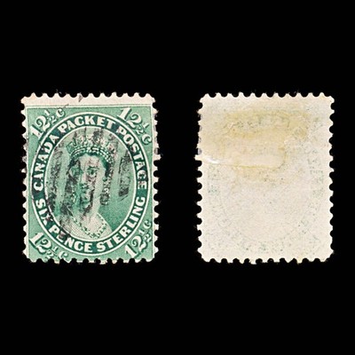 9313-canada-sg41-2x-12c-blue-green-1859-sc-18a-mi14-used-c85