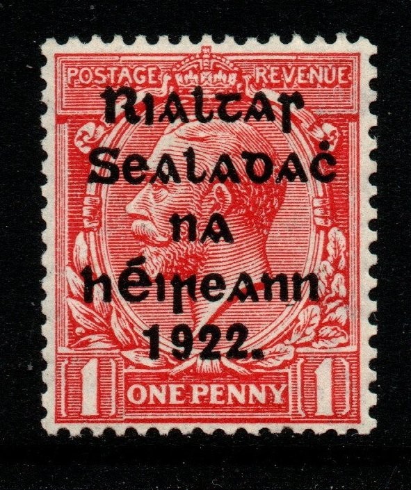 ireland-sg27-1922-1d-scarlet-mtd-mint