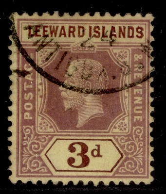 leeward-islands-gv-sg51d-3d-purple-orange-buff-reverse-fine-used-cat-40
