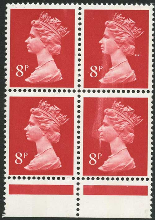 8p-decimal-machin-with-printing-flaw-on-right-hand-pair-in-block-u-m