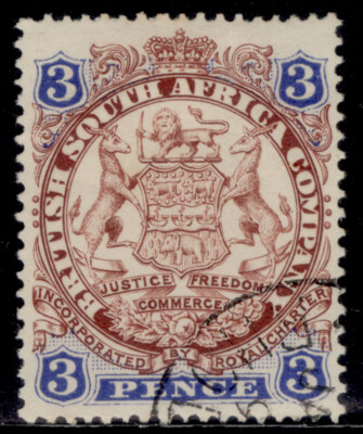 rhodesia-qv-sg31-3d-chocolate-ultramarine-fine-used
