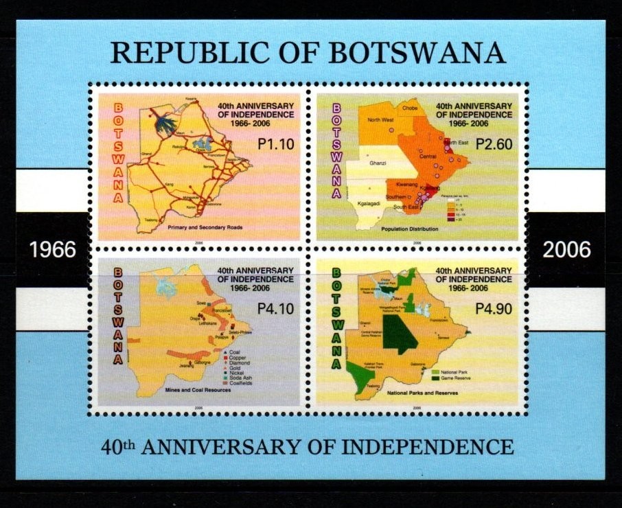 botswana-sgms1061-2006-40th-anniv-of-independence-mnh