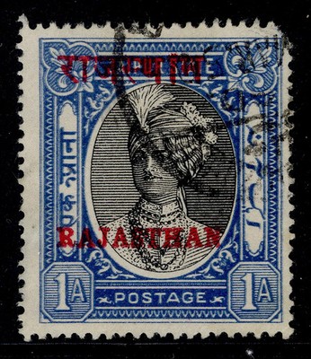 indian-states-rajasthan-gvi-sg18-1a-black-blue-used-cat-85