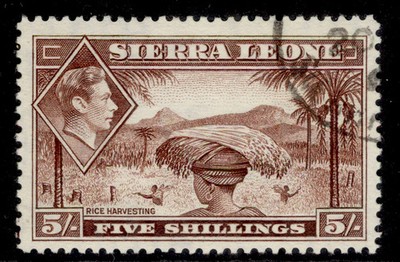 sierra-leone-gvi-sg198-5s-red-brown-fine-used-cat-18