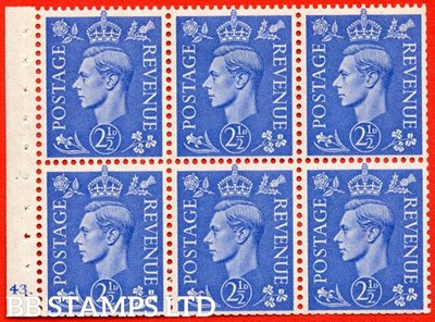 sg-489f-qb33-2d-blue-a-fine-mounted-mint-complete-cylinder-pane-of-b62945