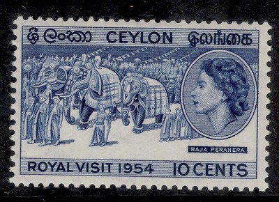 ceylon-qeii-sg434-10c-1954-royal-visit-nh-mint