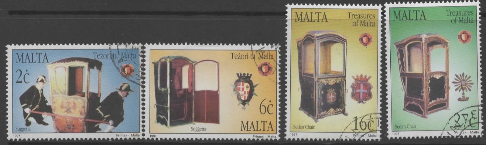 malta-sg1042-5-1997-tresutres-of-malta-sedan-chairs-used