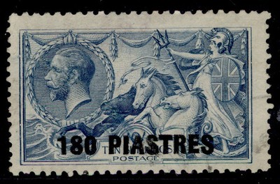 british-levant-gv-sg50-180pi-on-10s-dull-grey-blue-fine-used-cat-50