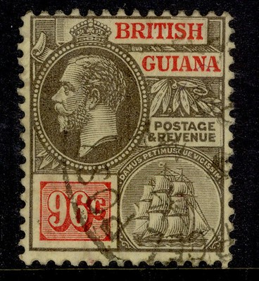 british-guiana-gv-sg282-96c-black-red-yellow-fine-used-cat-65