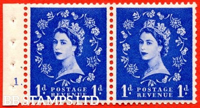 sg-541-sb28-1d-ultramarine-an-unmounted-mint-booklet-pane-of-2-cylin-b65940