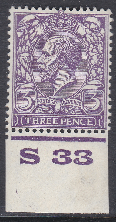 1924-3d-violet-block-cypher-control-s33-imperf-mounted-mint