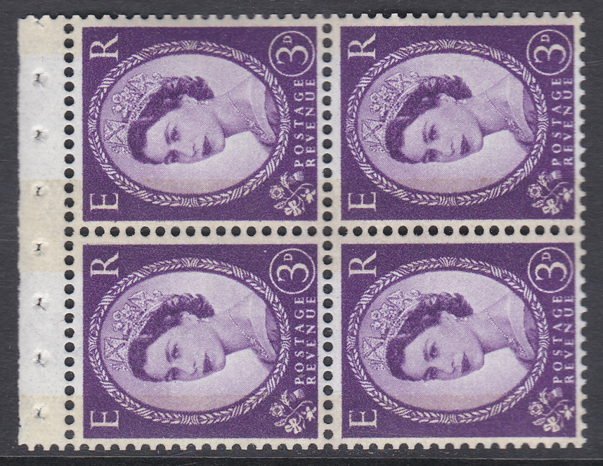sb102-wilding-booklet-pane-phos-blue-on-cream-perf-type-ap-wmk-crown-left-u-m