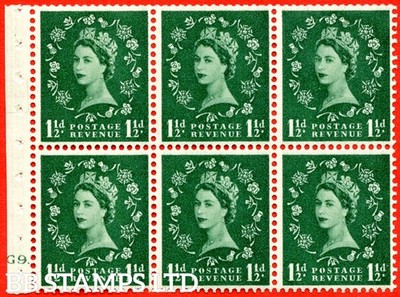 sg-542-sb62-1d-green-an-unmounted-mint-cylinder-pane-of-6-cylinder-b76082