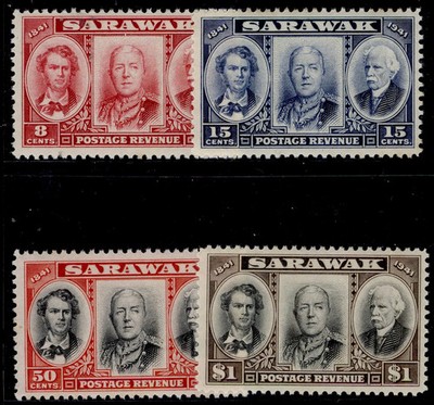 sarawak-gvi-sg146-149-1946-centenary-issue-set-lh-mint-cat-30