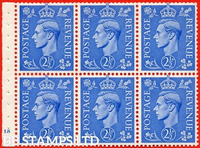 sg-489f-qb33-2d-blue-a-fine-mounted-mint-complete-cylinder-pane-of-b62932