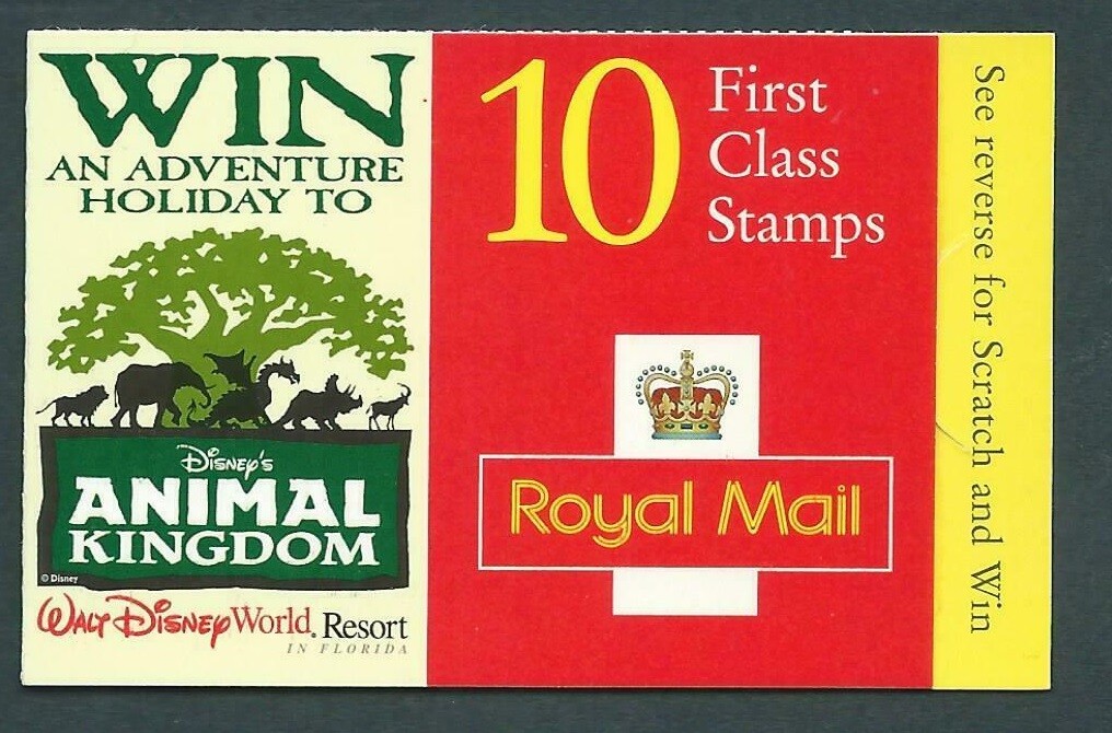 hd45-1998-disney-s-animal-kingdom-10-x-1st-class-nvi-booklet-cylinder-b14