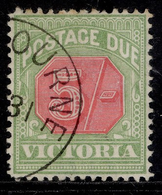 australia-victoria-qv-sg-d20-5s-pale-red-yellowish-green-fine-used-cat-55