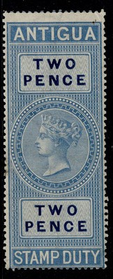 antigua-qv-sg-revenue-1870-2d-wmk-crown-cc-barefoot-2-lh-mint