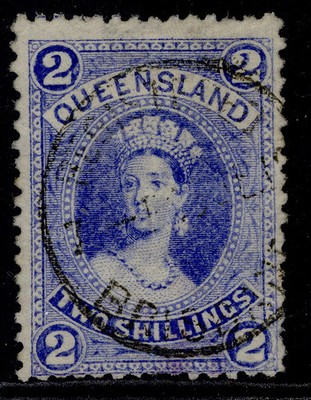 australia-queensland-qv-sg152-2s-bright-blue-used-cat-65-cds
