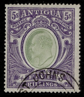 antigua-edvii-sg40-5s-grey-green-violet-used-cat-180