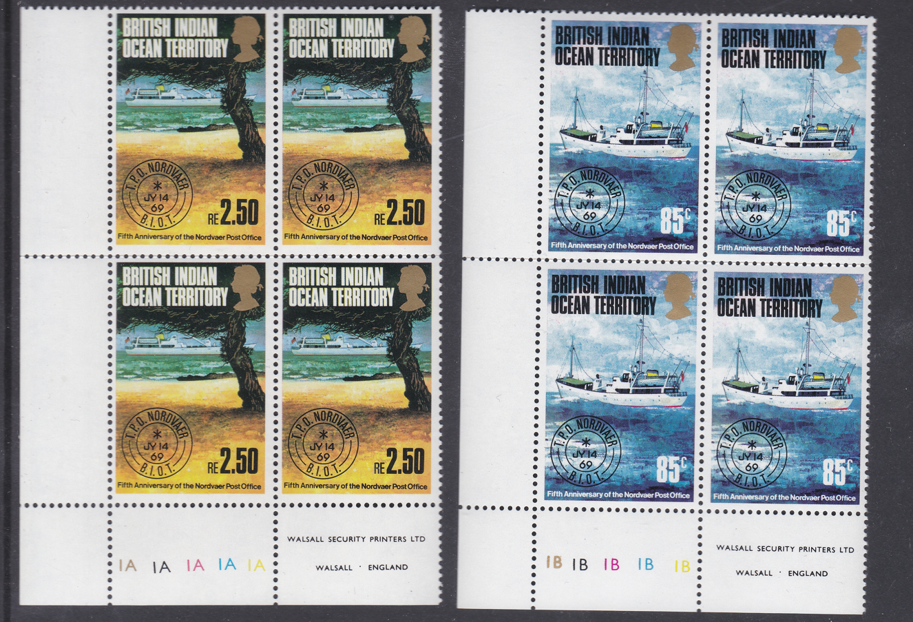 5th-anniversary-of-nordvaer-post-office-british-indian-ocean-territory-2-blocks