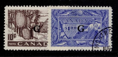 canada-gvi-sg-o191-o192-1950-51-complete-set-fine-used-cat-91