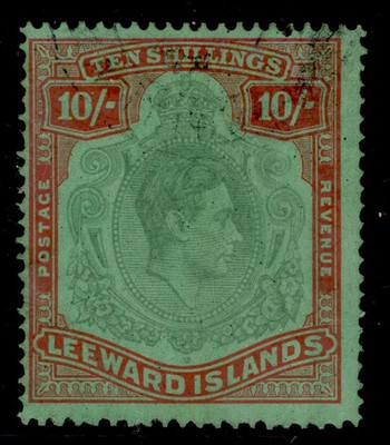 leeward-islands-gvi-sg113a-10s-bluish-green-deep-red-green-used-cat-500
