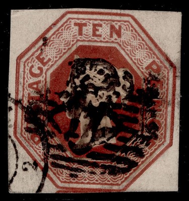 gb-qv-sg57-scarce-10d-brown-cut-square-used-cat-1200