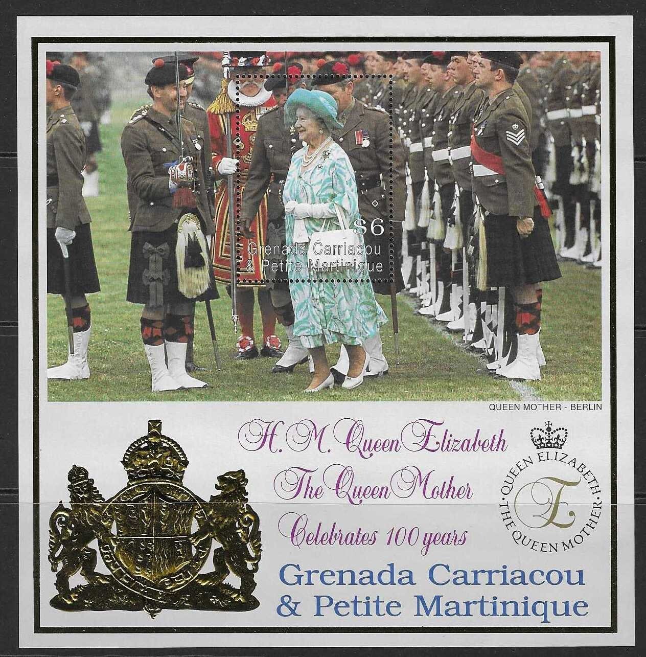 grenada-grenadines-sgms3484-2001-queen-mother-birthday-mnh