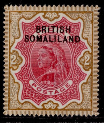 somaliland-protectorate-qv-sg10-1r-green-aniline-carmine-m-mint