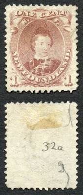 newfoundland-sg35-1c-brown-purple-type-ii-mint-no-gum-cat-150-pounds