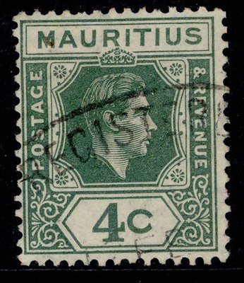 mauritius-gvi-sg254a-4c-dull-green-fine-used-cat-120-open-c-variety