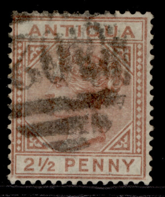 antigua-qv-sg22-2d-red-brown-used-cat-55