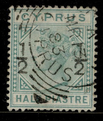 cyprus-qv-sg23-on-pi-emerald-green-fine-used-cat-80
