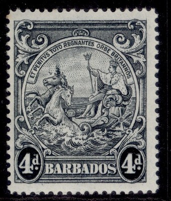 barbados-gvi-sg253da-4d-black-m-mint-cat-250-flying-mane