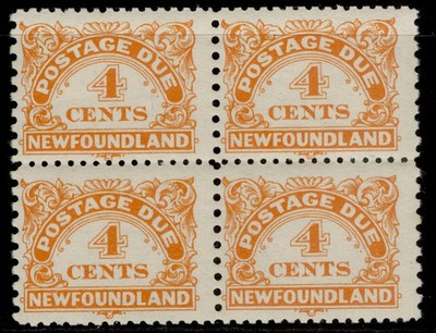 canada-newfoundland-gvi-sg-d4a-4c-orange-nh-mint-cat-64-perf-11-x-9-block