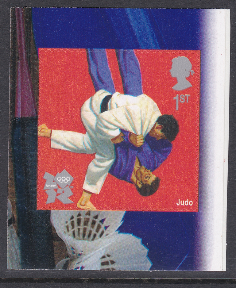 pm21-2009-sg3021-judo-1st-class-stamp-out-of-booklet-self-adhesive