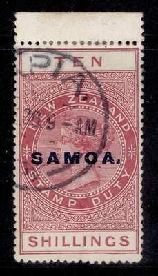 samoa-gv-sg166c-10s-brown-red-fine-used-cat-160-cds