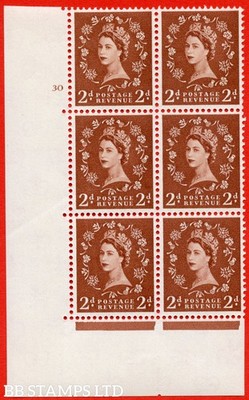 sg-573-s40-2d-light-red-brown-a-mounted-mint-cylinder-block-of-6-c-b80591